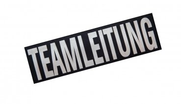 TEAMLEITUNG-Schriftzug - groß / by Safeguard